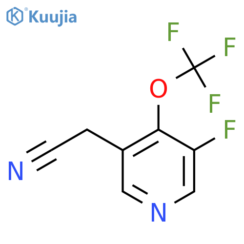 3-Fluoro-4-(trifluoromethoxy)pyridine-5-acetonitrile structure