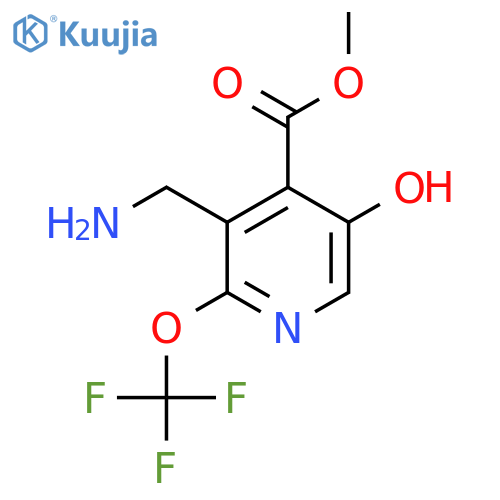 Methyl 3-(aminomethyl)-5-hydroxy-2-(trifluoromethoxy)pyridine-4-carboxylate structure
