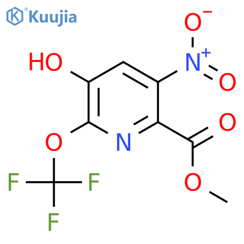 Methyl 3-hydroxy-5-nitro-2-(trifluoromethoxy)pyridine-6-carboxylate structure