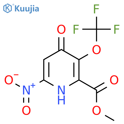 Methyl 4-hydroxy-6-nitro-3-(trifluoromethoxy)pyridine-2-carboxylate structure