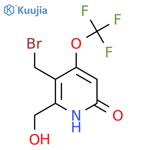3-(Bromomethyl)-6-hydroxy-4-(trifluoromethoxy)pyridine-2-methanol structure