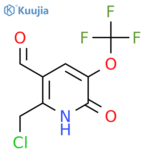 2-(Chloromethyl)-6-hydroxy-5-(trifluoromethoxy)pyridine-3-carboxaldehyde structure