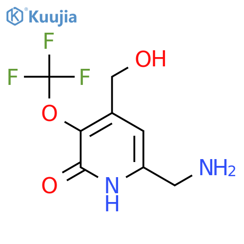 6-(Aminomethyl)-2-hydroxy-3-(trifluoromethoxy)pyridine-4-methanol structure