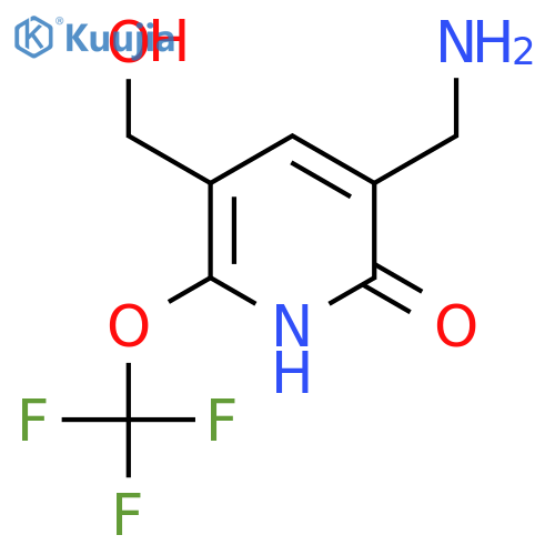 3-(Aminomethyl)-2-hydroxy-6-(trifluoromethoxy)pyridine-5-methanol structure