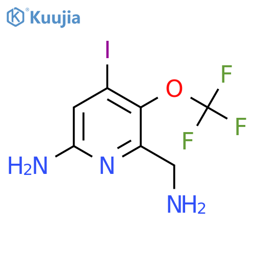 6-Amino-2-(aminomethyl)-4-iodo-3-(trifluoromethoxy)pyridine structure