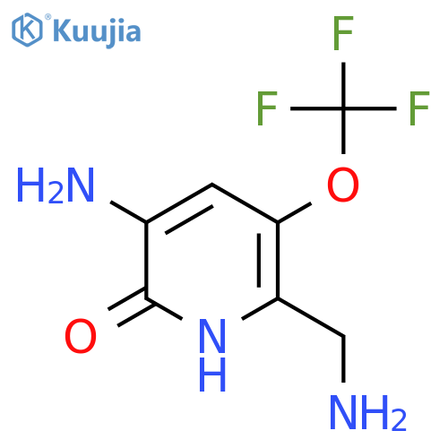 3-Amino-6-(aminomethyl)-2-hydroxy-5-(trifluoromethoxy)pyridine structure