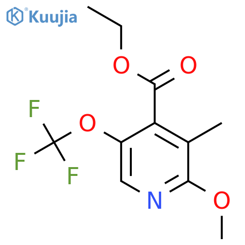 Ethyl 2-methoxy-3-methyl-5-(trifluoromethoxy)pyridine-4-carboxylate structure