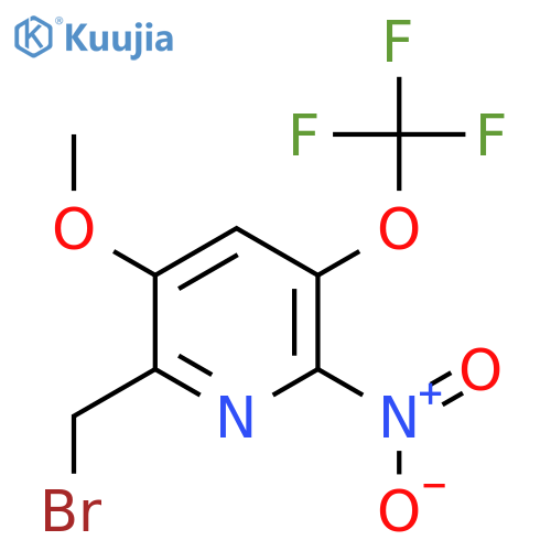 2-(Bromomethyl)-3-methoxy-6-nitro-5-(trifluoromethoxy)pyridine structure