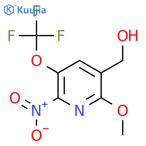 2-Methoxy-6-nitro-5-(trifluoromethoxy)pyridine-3-methanol structure