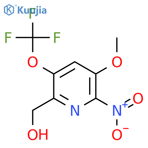 3-Methoxy-2-nitro-5-(trifluoromethoxy)pyridine-6-methanol structure