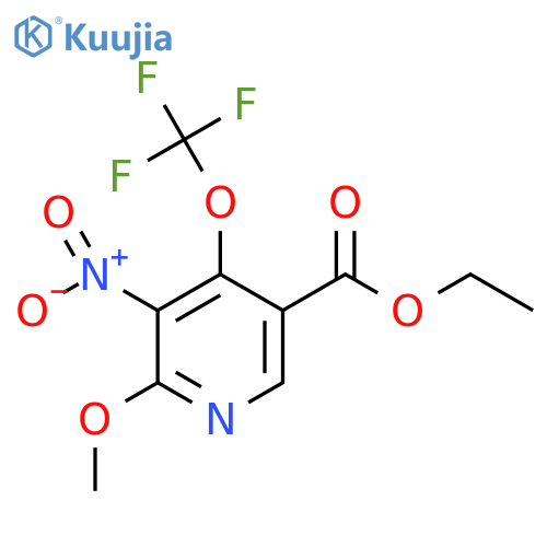 Ethyl 2-methoxy-3-nitro-4-(trifluoromethoxy)pyridine-5-carboxylate structure