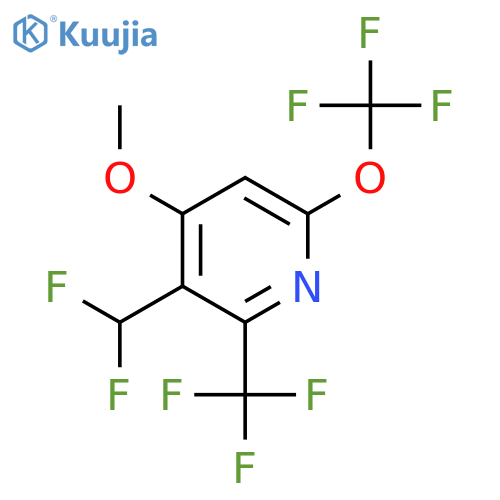 3-(Difluoromethyl)-4-methoxy-6-(trifluoromethoxy)-2-(trifluoromethyl)pyridine structure