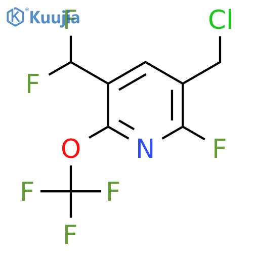 3-(Chloromethyl)-5-(difluoromethyl)-2-fluoro-6-(trifluoromethoxy)pyridine structure