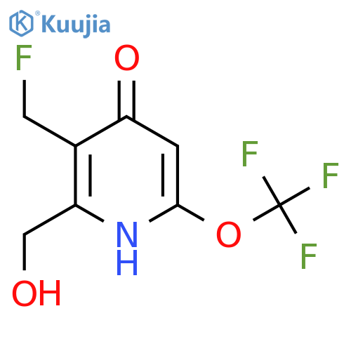 3-(Fluoromethyl)-4-hydroxy-6-(trifluoromethoxy)pyridine-2-methanol structure