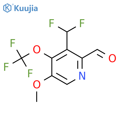 3-(Difluoromethyl)-5-methoxy-4-(trifluoromethoxy)pyridine-2-carboxaldehyde structure