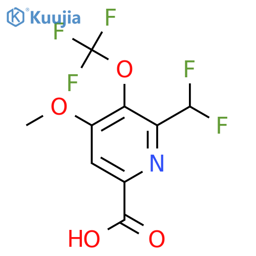2-(Difluoromethyl)-4-methoxy-3-(trifluoromethoxy)pyridine-6-carboxylic acid structure