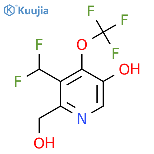3-(Difluoromethyl)-5-hydroxy-4-(trifluoromethoxy)pyridine-2-methanol structure