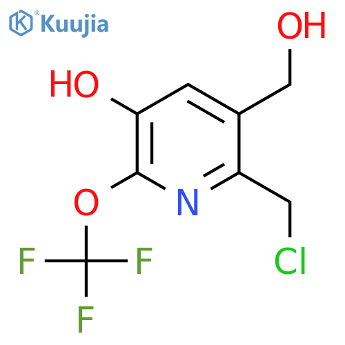 2-(Chloromethyl)-5-hydroxy-6-(trifluoromethoxy)pyridine-3-methanol structure