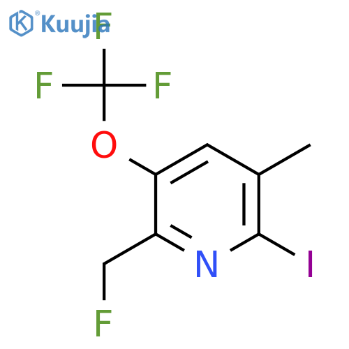 2-(Fluoromethyl)-6-iodo-5-methyl-3-(trifluoromethoxy)pyridine structure