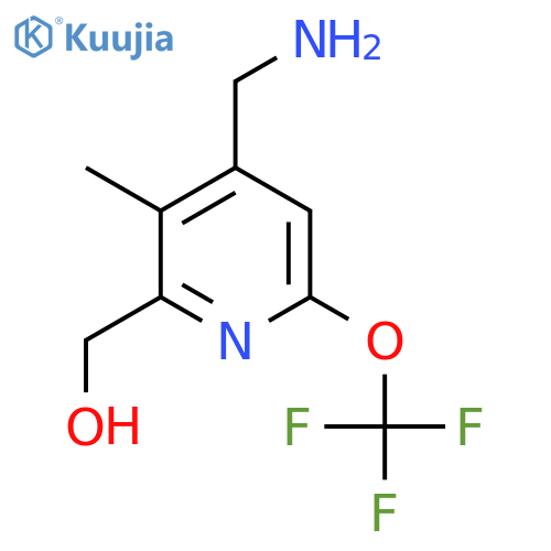 4-(Aminomethyl)-3-methyl-6-(trifluoromethoxy)pyridine-2-methanol structure