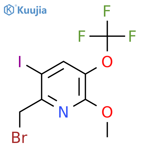 2-(Bromomethyl)-3-iodo-6-methoxy-5-(trifluoromethoxy)pyridine structure