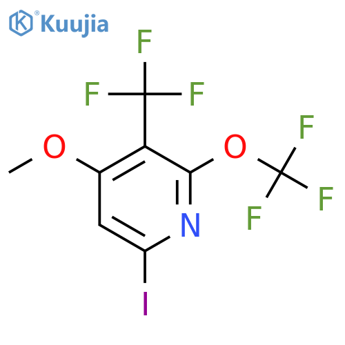 6-Iodo-4-methoxy-2-(trifluoromethoxy)-3-(trifluoromethyl)pyridine structure