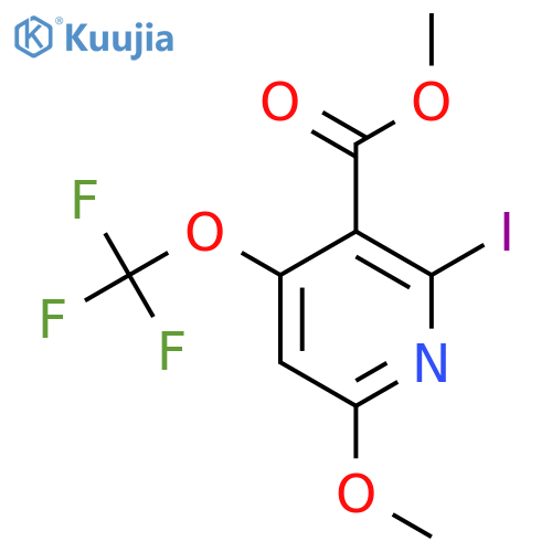 Methyl 2-iodo-6-methoxy-4-(trifluoromethoxy)pyridine-3-carboxylate structure