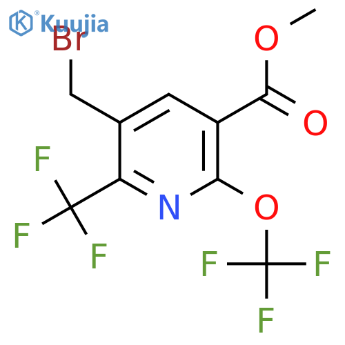 Methyl 3-(bromomethyl)-6-(trifluoromethoxy)-2-(trifluoromethyl)pyridine-5-carboxylate structure