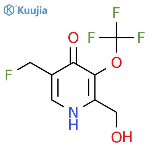 5-(Fluoromethyl)-4-hydroxy-3-(trifluoromethoxy)pyridine-2-methanol structure