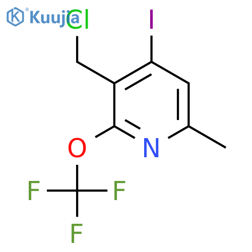 3-(Chloromethyl)-4-iodo-6-methyl-2-(trifluoromethoxy)pyridine structure