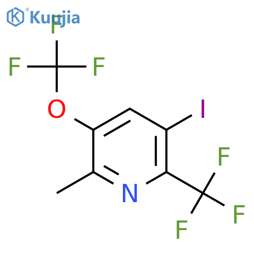 5-Iodo-2-methyl-3-(trifluoromethoxy)-6-(trifluoromethyl)pyridine structure
