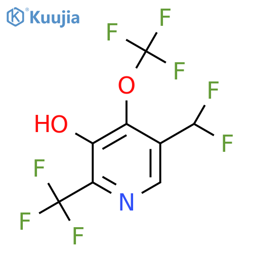 5-(Difluoromethyl)-3-hydroxy-4-(trifluoromethoxy)-2-(trifluoromethyl)pyridine structure