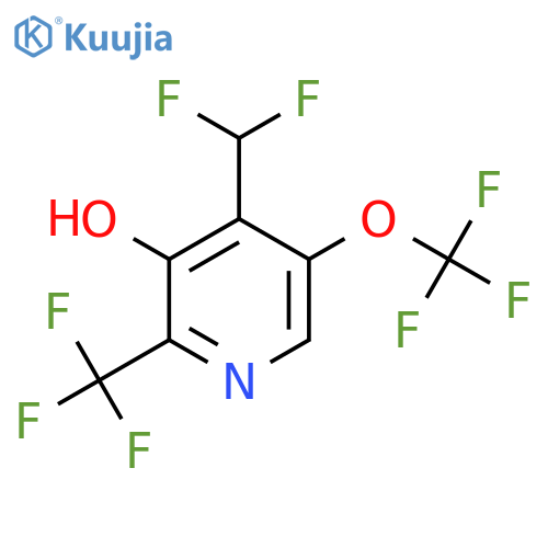 4-(Difluoromethyl)-3-hydroxy-5-(trifluoromethoxy)-2-(trifluoromethyl)pyridine structure