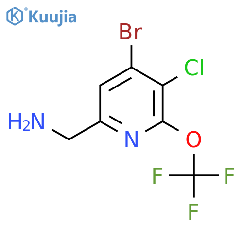 6-(Aminomethyl)-4-bromo-3-chloro-2-(trifluoromethoxy)pyridine structure