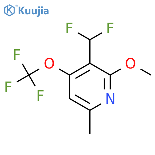 3-(Difluoromethyl)-2-methoxy-6-methyl-4-(trifluoromethoxy)pyridine structure