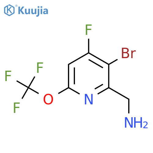 2-(Aminomethyl)-3-bromo-4-fluoro-6-(trifluoromethoxy)pyridine structure