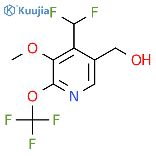 4-(Difluoromethyl)-3-methoxy-2-(trifluoromethoxy)pyridine-5-methanol structure