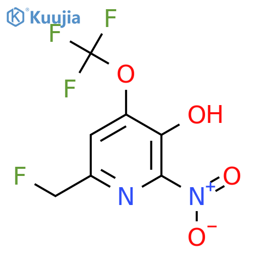 6-(Fluoromethyl)-3-hydroxy-2-nitro-4-(trifluoromethoxy)pyridine structure