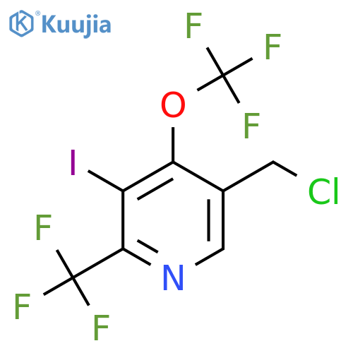 5-(Chloromethyl)-3-iodo-4-(trifluoromethoxy)-2-(trifluoromethyl)pyridine structure