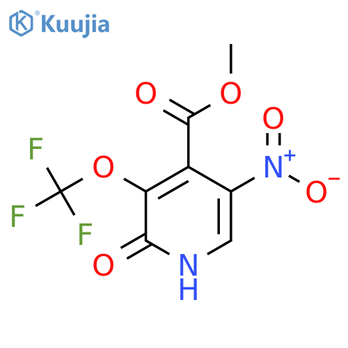 Methyl 2-hydroxy-5-nitro-3-(trifluoromethoxy)pyridine-4-carboxylate structure