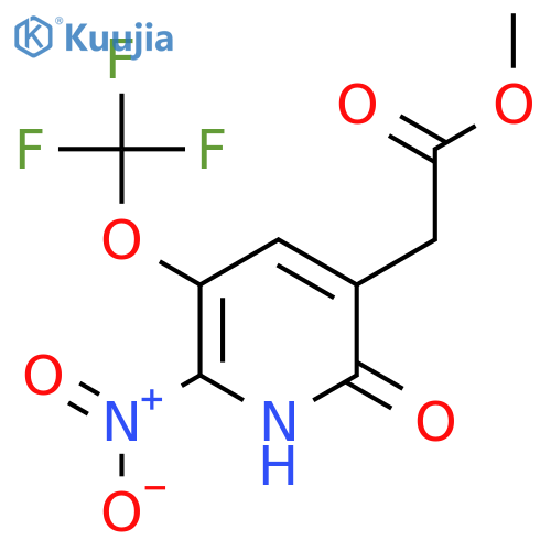 Methyl 2-hydroxy-6-nitro-5-(trifluoromethoxy)pyridine-3-acetate structure