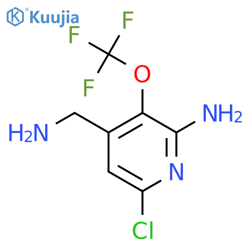 2-Amino-4-(aminomethyl)-6-chloro-3-(trifluoromethoxy)pyridine structure