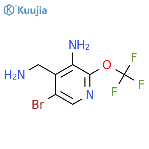 3-Amino-4-(aminomethyl)-5-bromo-2-(trifluoromethoxy)pyridine structure