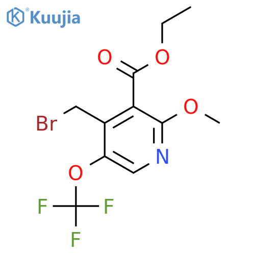 Ethyl 4-(bromomethyl)-2-methoxy-5-(trifluoromethoxy)pyridine-3-carboxylate structure