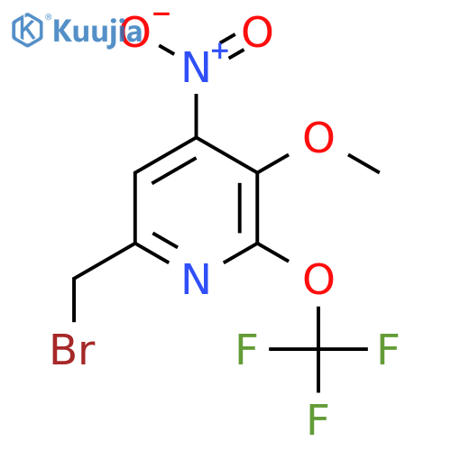 6-(Bromomethyl)-3-methoxy-4-nitro-2-(trifluoromethoxy)pyridine structure