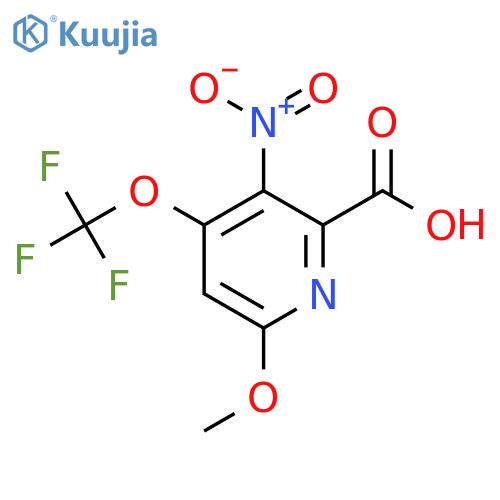 6-Methoxy-3-nitro-4-(trifluoromethoxy)pyridine-2-carboxylic acid structure