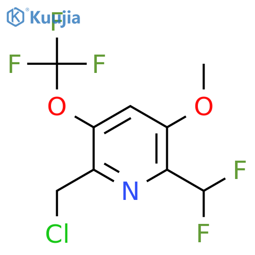 2-(Chloromethyl)-6-(difluoromethyl)-5-methoxy-3-(trifluoromethoxy)pyridine structure