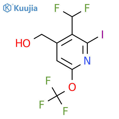 3-(Difluoromethyl)-2-iodo-6-(trifluoromethoxy)pyridine-4-methanol structure