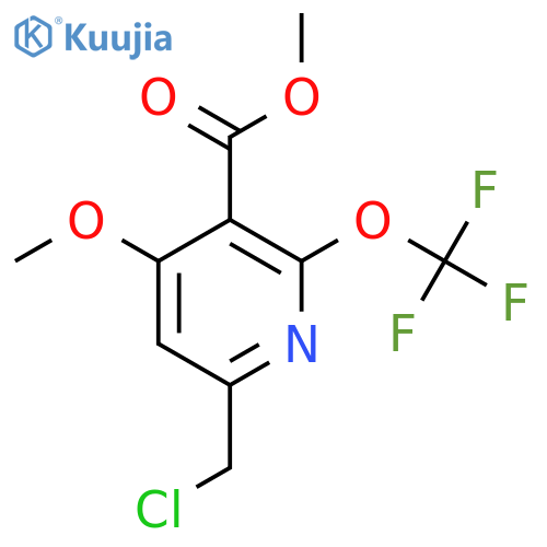 Methyl 6-(chloromethyl)-4-methoxy-2-(trifluoromethoxy)pyridine-3-carboxylate structure