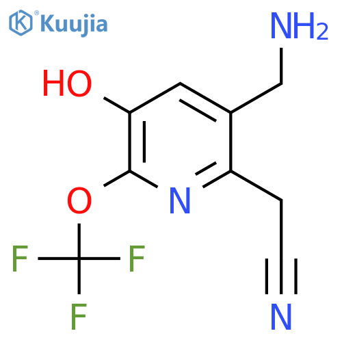 3-(Aminomethyl)-5-hydroxy-6-(trifluoromethoxy)pyridine-2-acetonitrile structure
